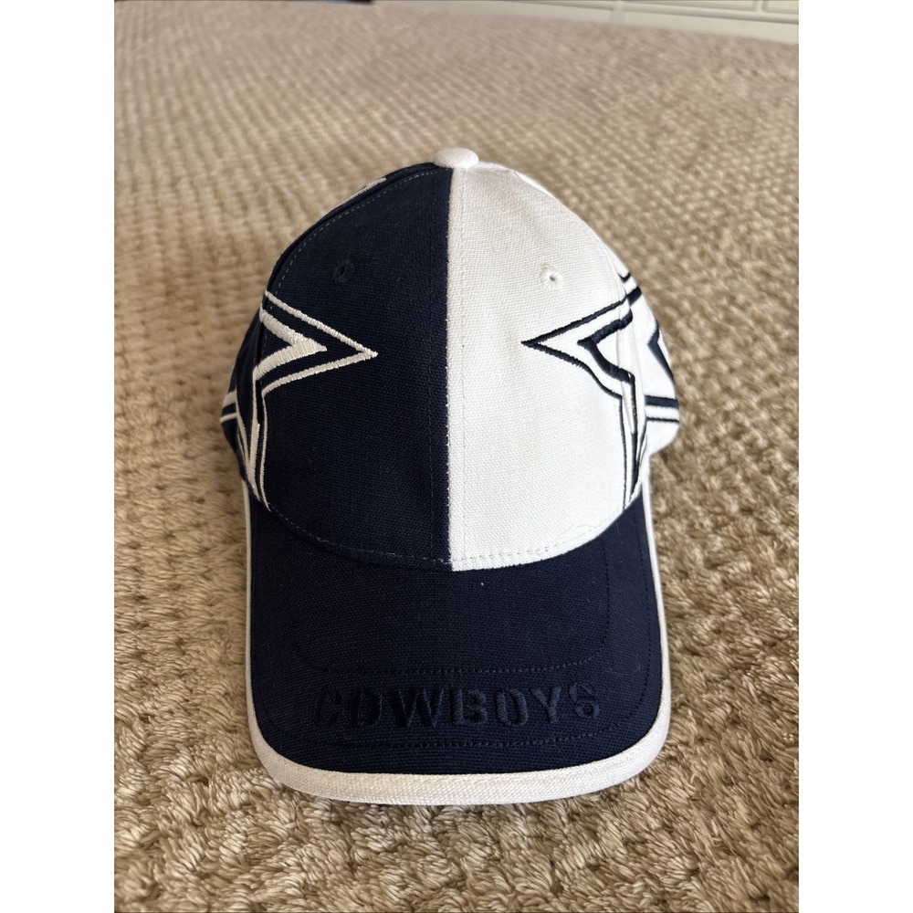 Vintage Dallas Cowboys Reebok NFL Equipment Strapback Cap Big Star Logo Hat 1Sz